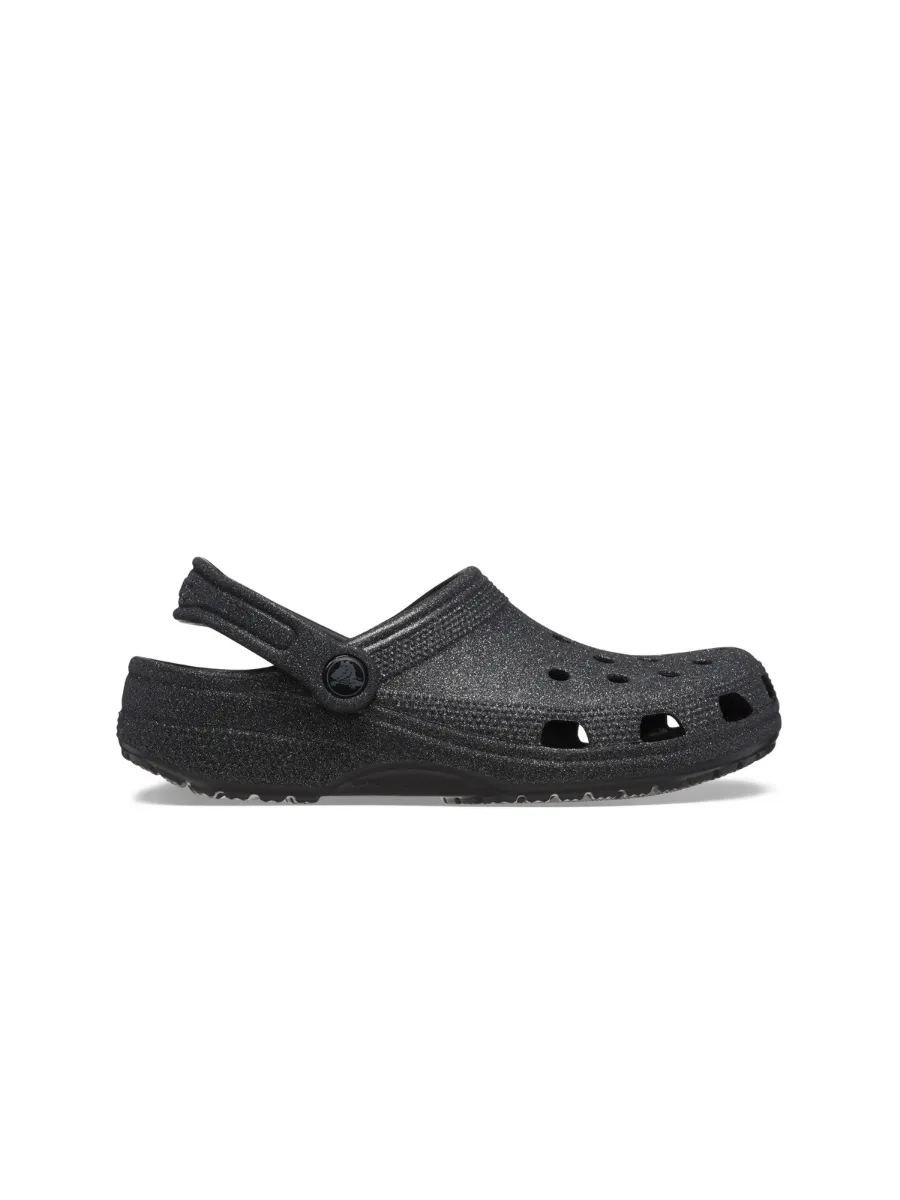 CROCS UNISEX CLASSIC GLITTER CLOG BLACK GLITTER