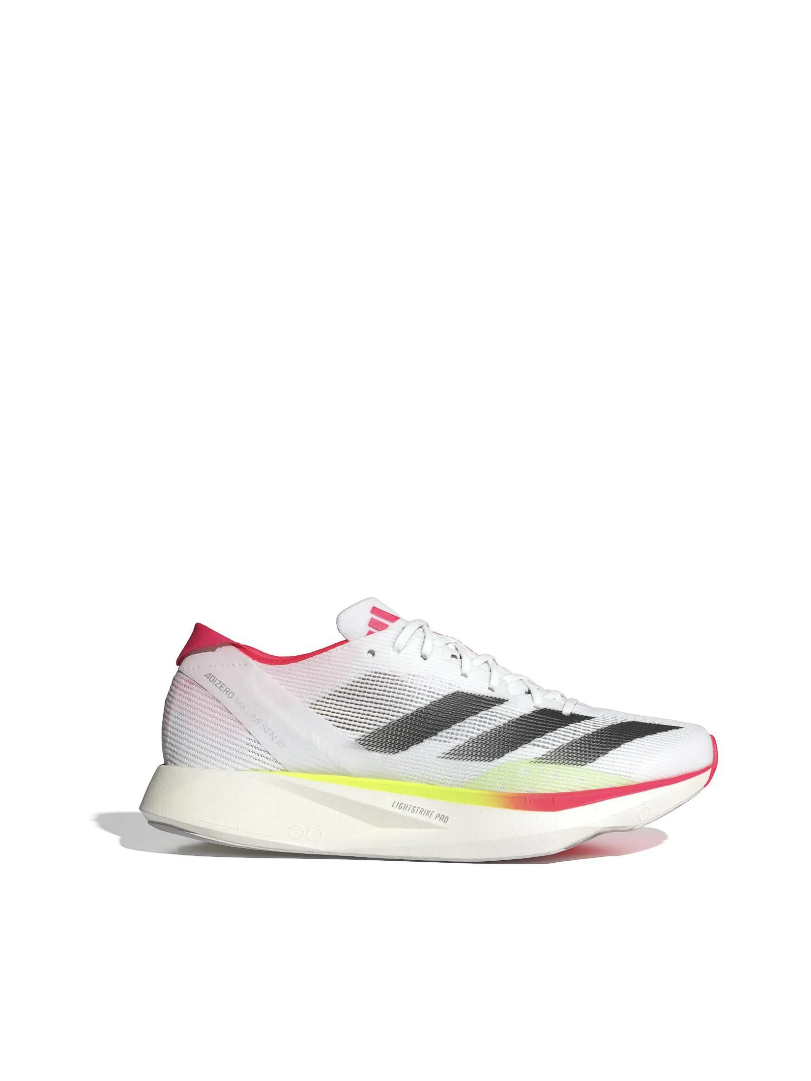 ADIDAS Women Running Shoes Adizero Takumi Sen 10 Cloud White / Core Black / Lucid Red