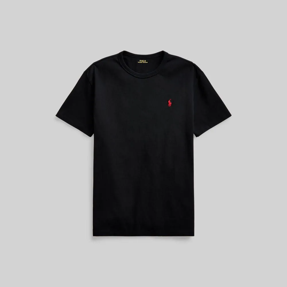 POLO RALPH LAUREN Classic Fit Jersey Crewneck T-Shirt  MNPOTSH1N820394 Black