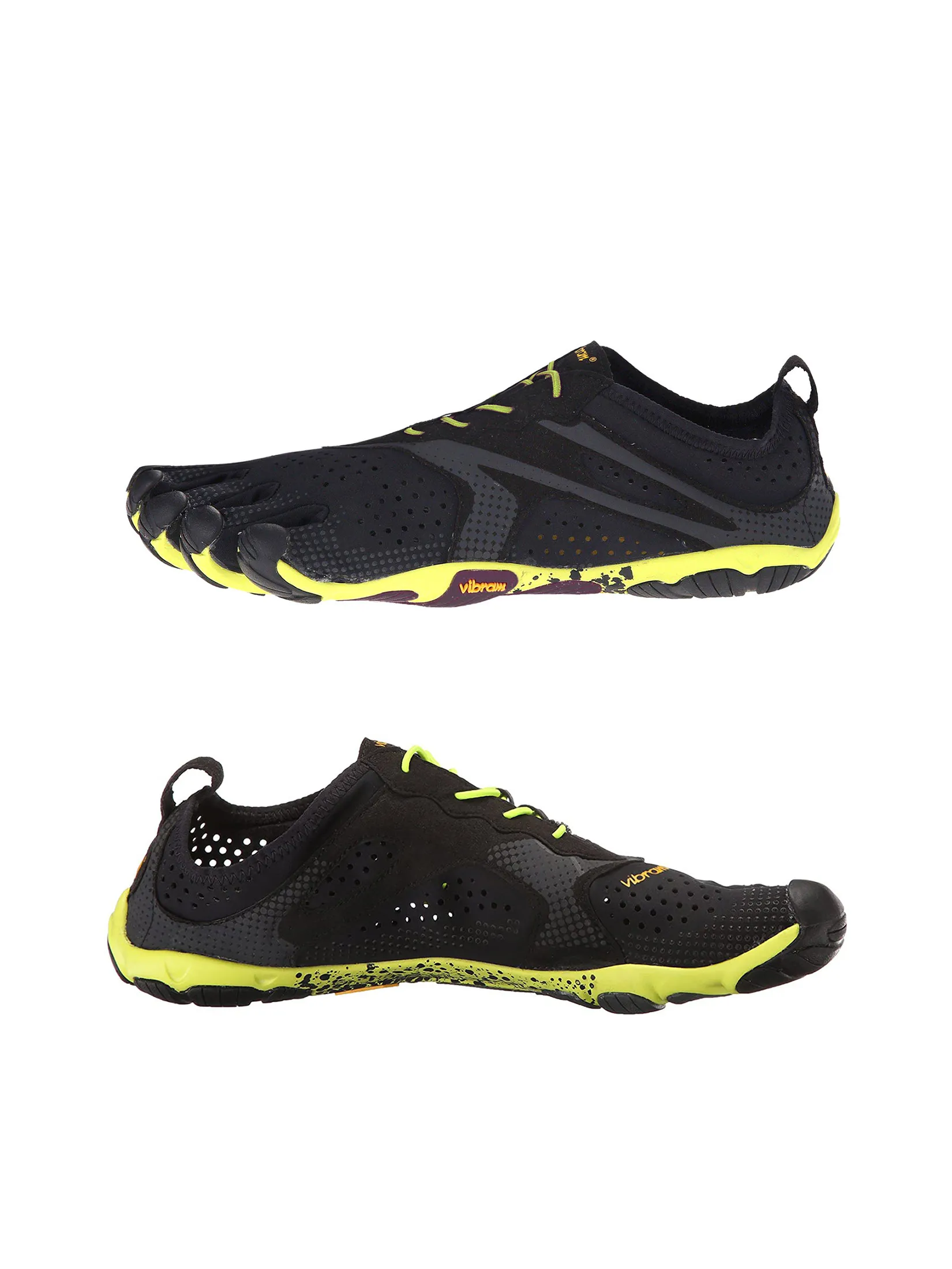 VIBRAM FIVEFINGERS Men Running Shoes VFF V-Run Black/Yellow