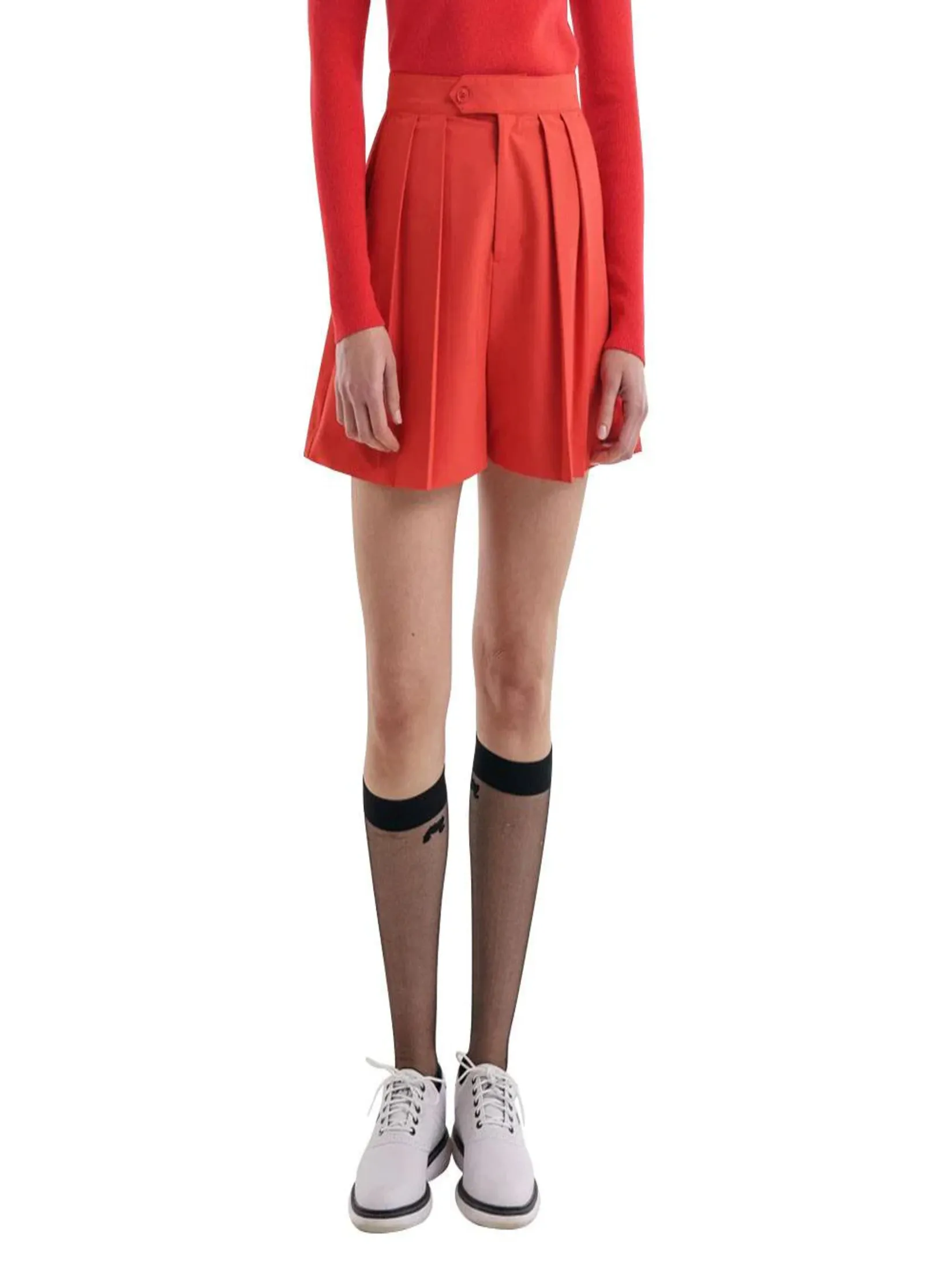 MALBON GOLF MARINA SHORTS IN RED