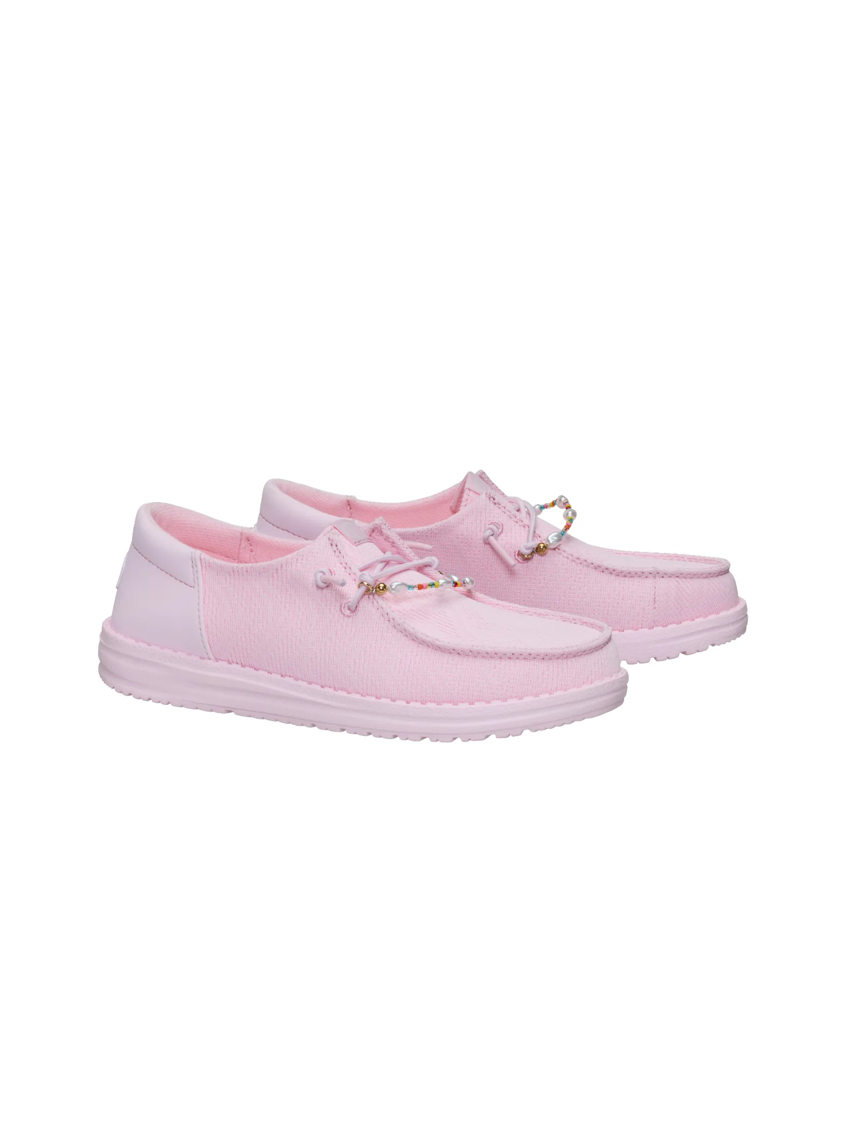 HEYDUDE WENDY FUNK MESH SHOELRY  LIGHT PINK