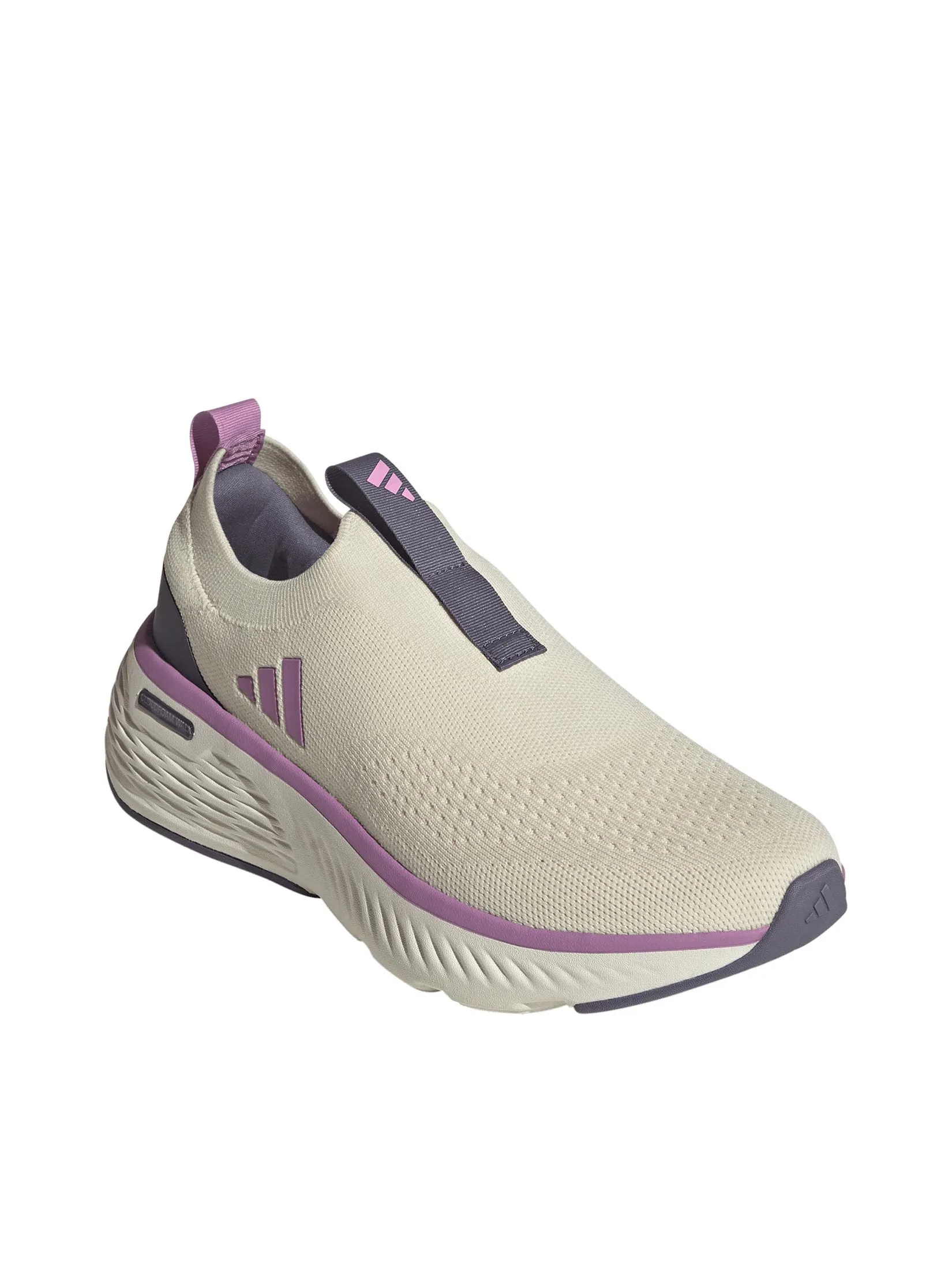 ADIDAS Women Sneakers Cloudfoam Go Sock JS1205 Yellow / Warm Vanilla / Preloved Violet / Preloved Purple