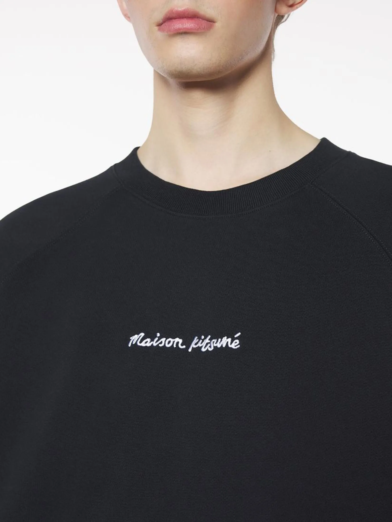 MAISON KITSUNÉ Men Sweatshirt Embroidery Oversize