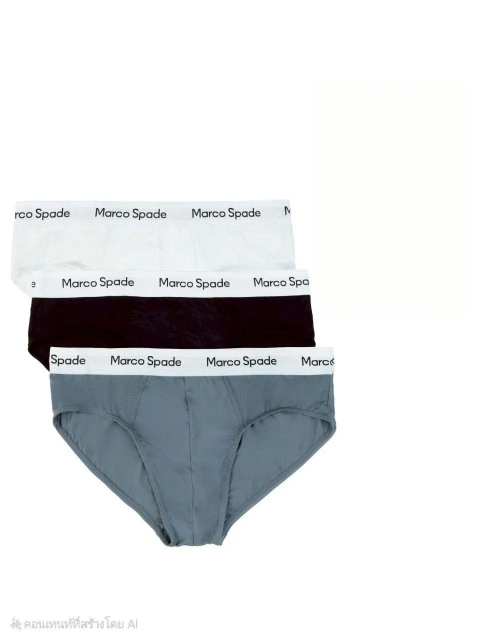 MARCO SPADE Marco Spade men's underwear, Pack of 3 colors: black/gray/white Briefs Nylon