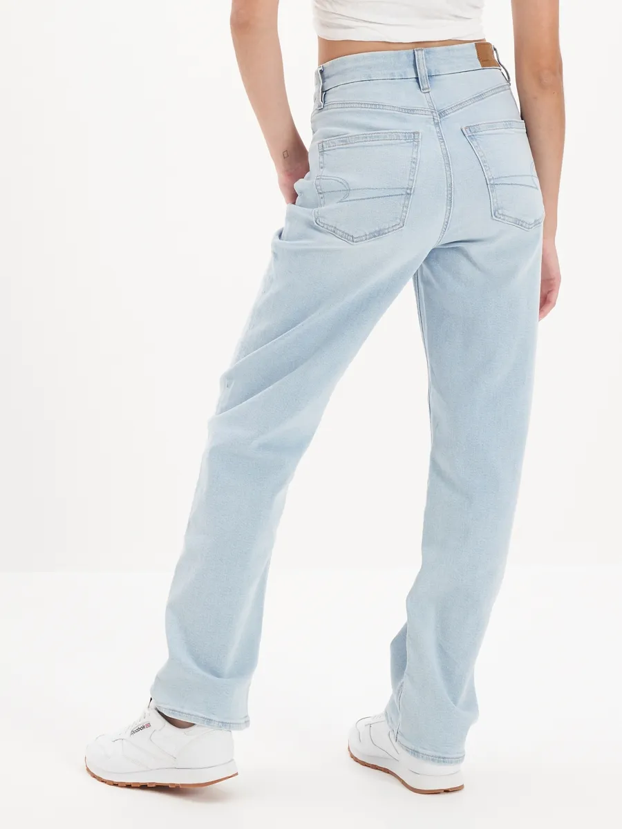 AMERICAN EAGLE CURVY 90S STRAIGHT JEANS - INTL 404 ICE BLUE