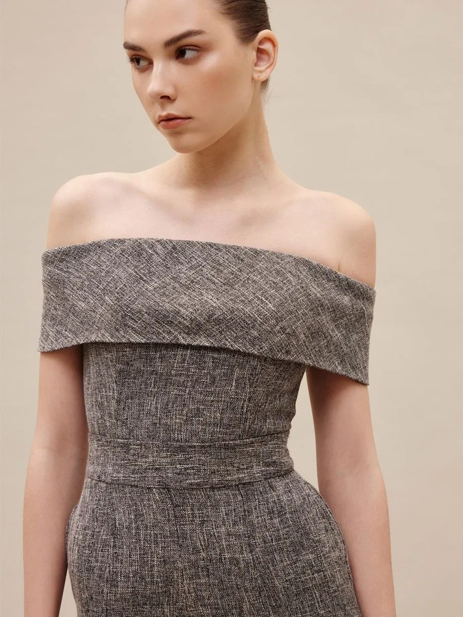 ASAVA ( SS24 )Emilia Bardot Women Blouse Black