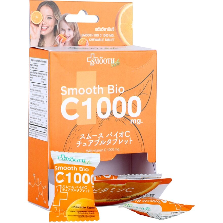 Smooth Bio C 1000 mg. Chewable Tablet 14 Pcs