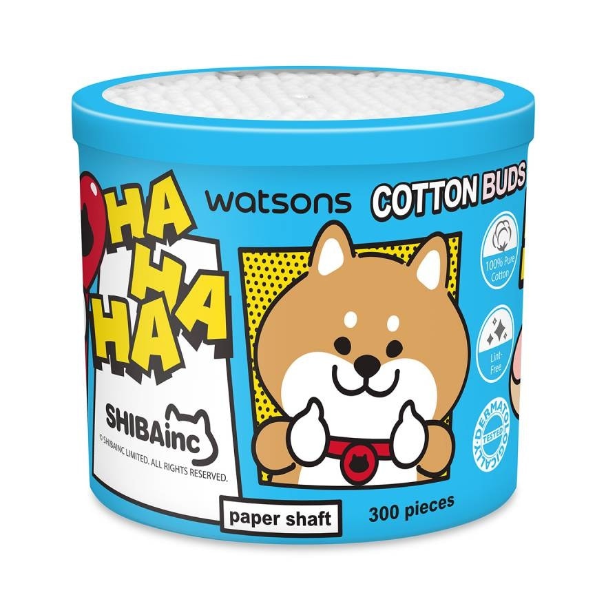 Watsons Paper Shalf Cotton Buds 300s.(Shibainc Comics)