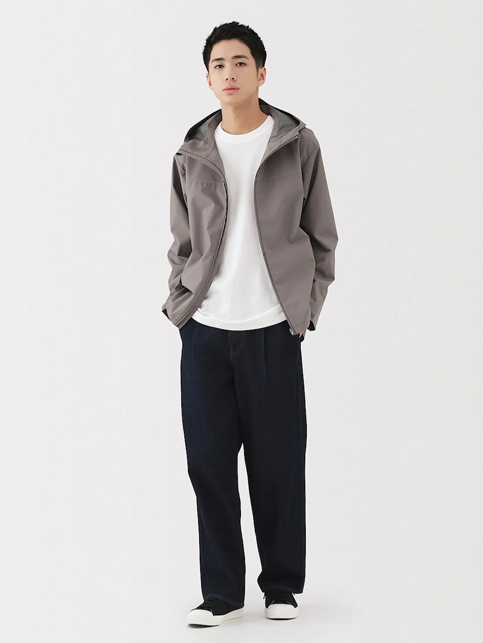 MUJI Men Hooded Jacket Water Repellent