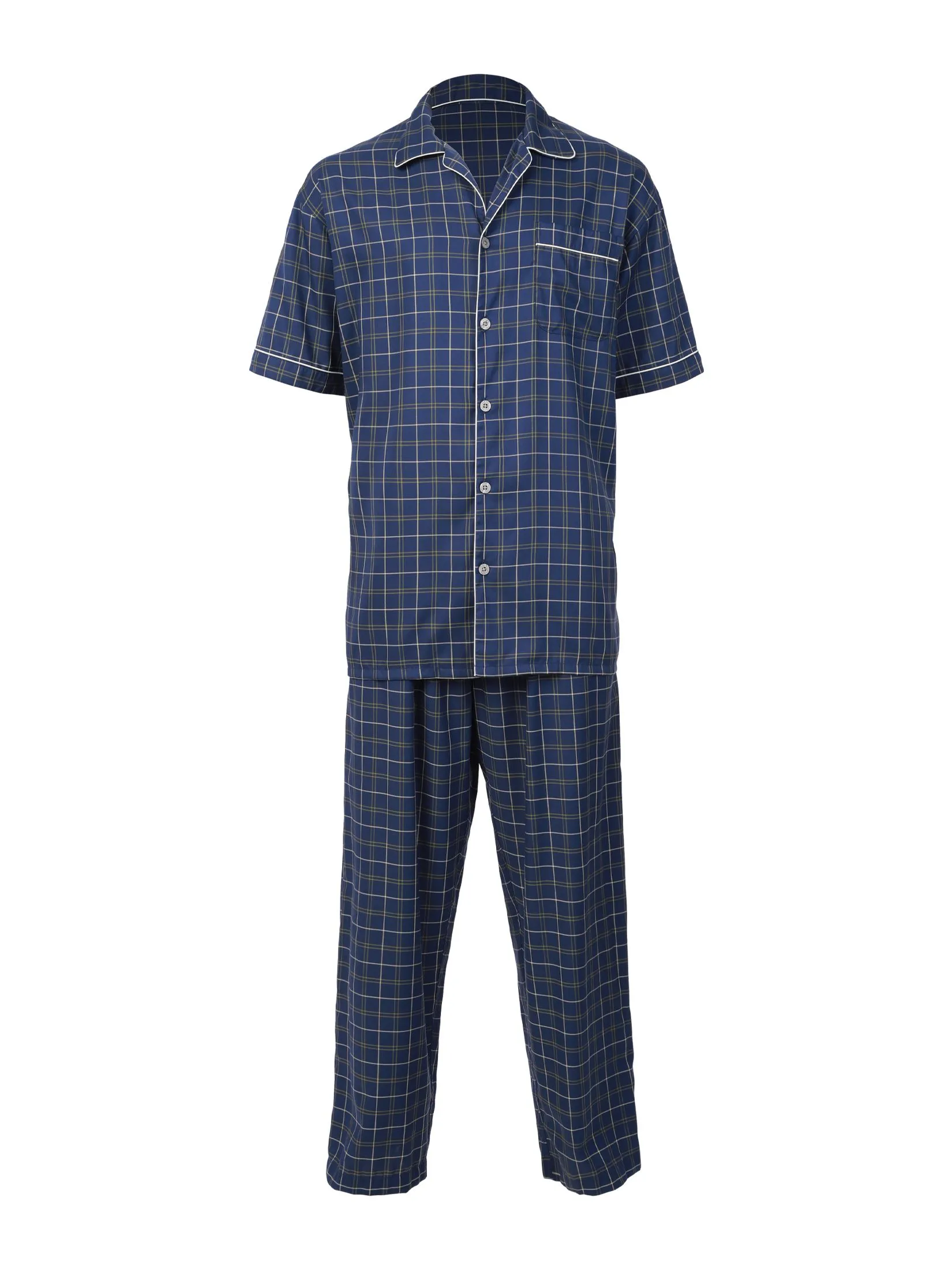 JOHN HENRY INNERWEAR Pajama Set Men's Sleepwear - Navy
