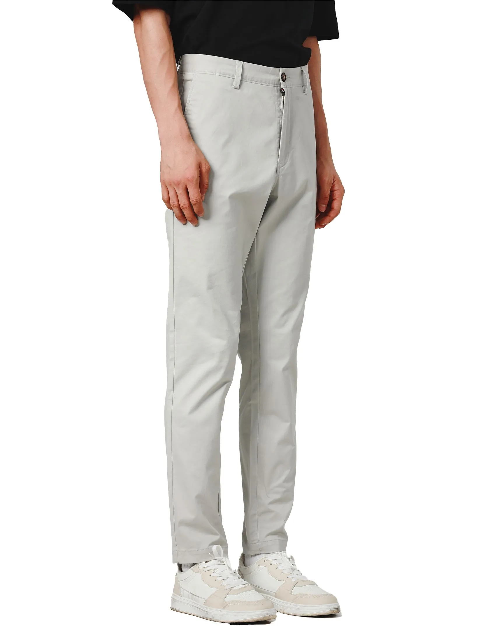 JOHN HENRY Men's Pants (Slim Fit) ESSENTIALS Light Grey