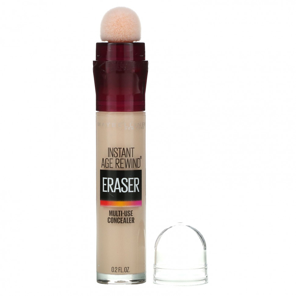 Maybelline, Instant Age Rewind, ластик, универсальный консилер, 100 оттенков слоновой кости, 6 мл (0,2 жидк. Унции) - MBY-54678-100 Ivory