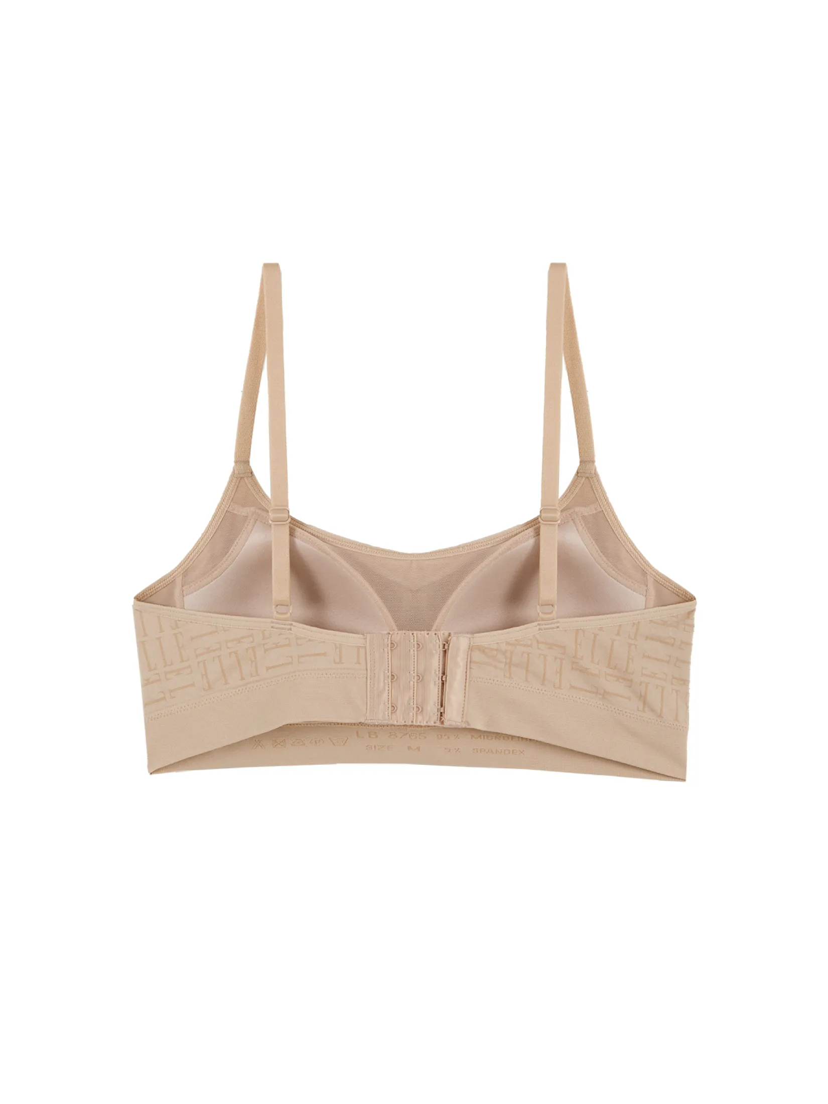 ELLE LINGERIE Women' s Seamless strapless bra with padding model LB8765 - beige