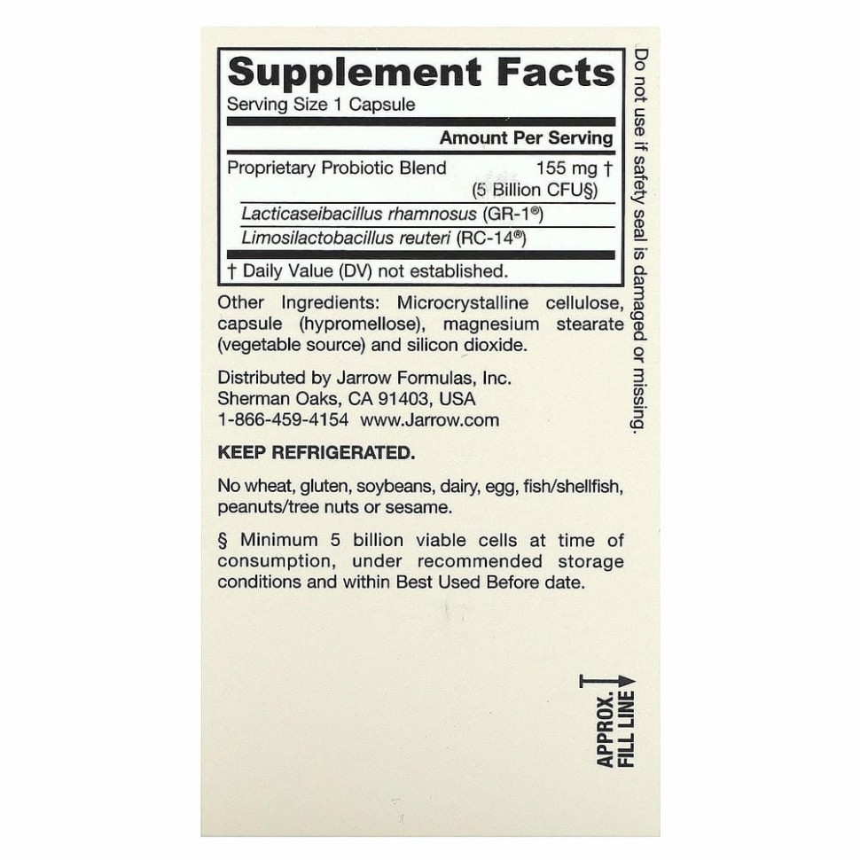 Jarrow Formulas, Women's Fem Dophilus, 60 капсул