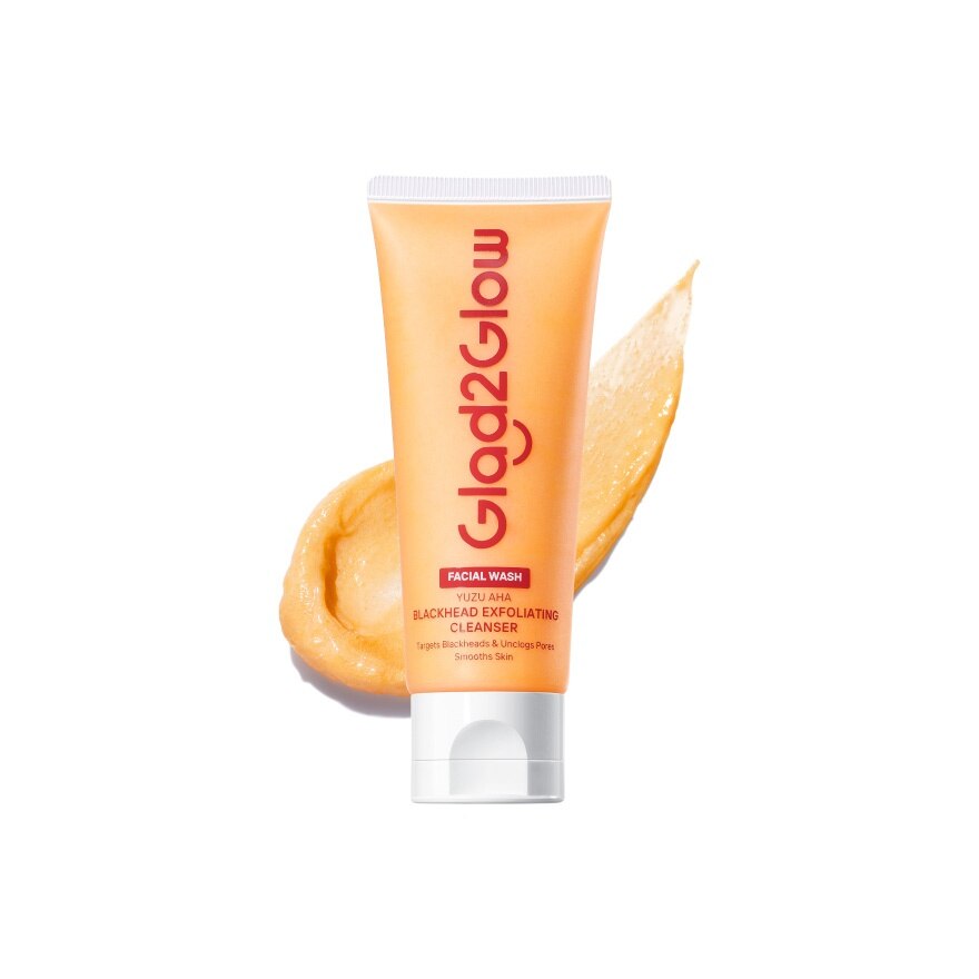 Glad2Glow Cleanser Yuzu AHA Blackhead Exfoliating 70 Ml.