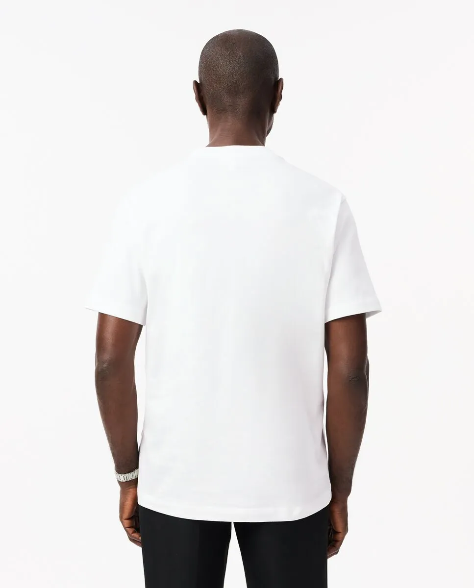 LACOSTE Heavy Cotton Logo T-shirt White