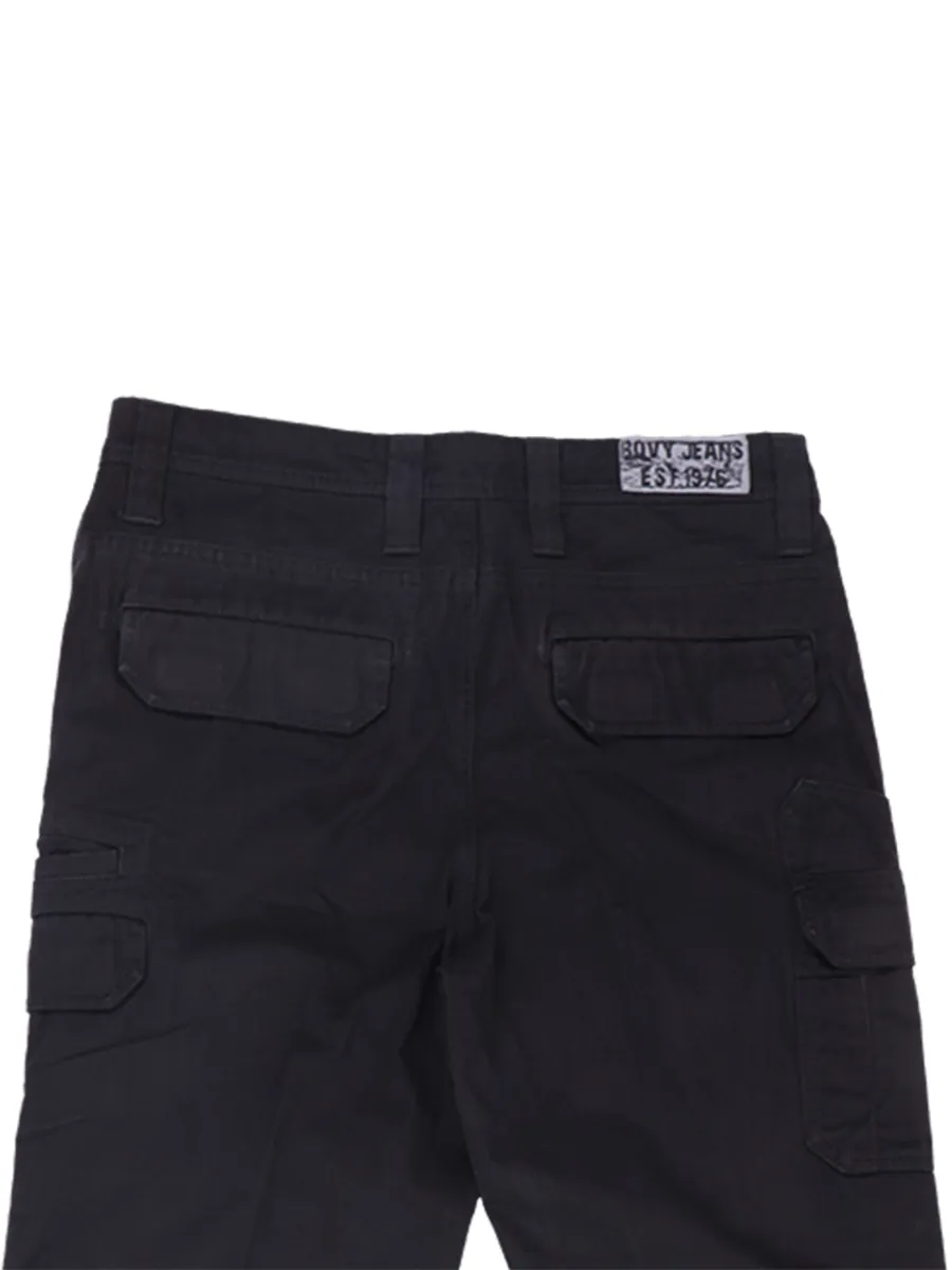 BOVY MEN S CARGO PREMIUMCOTTON BLACK