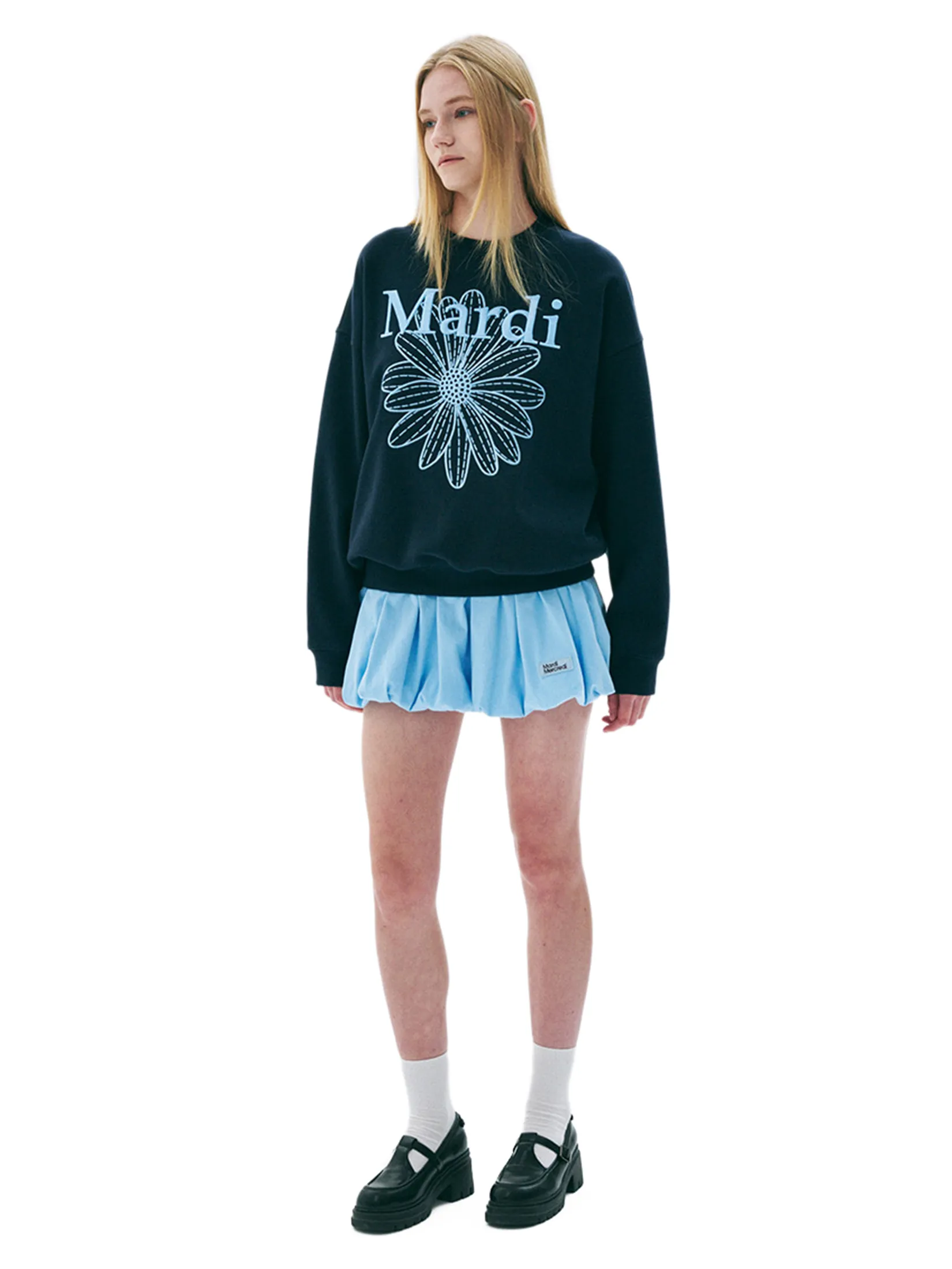 MARDI MERCREDI Volume Mini Skirt Sky F