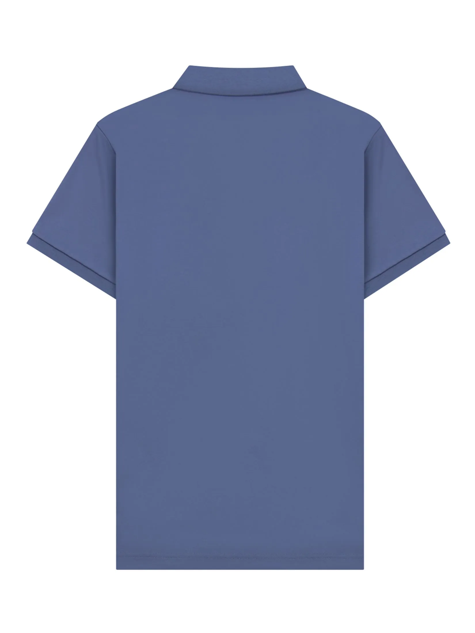 GIORDANO Men's Slim Interlock Polo (Liquid Touch) Neptune Blue purple