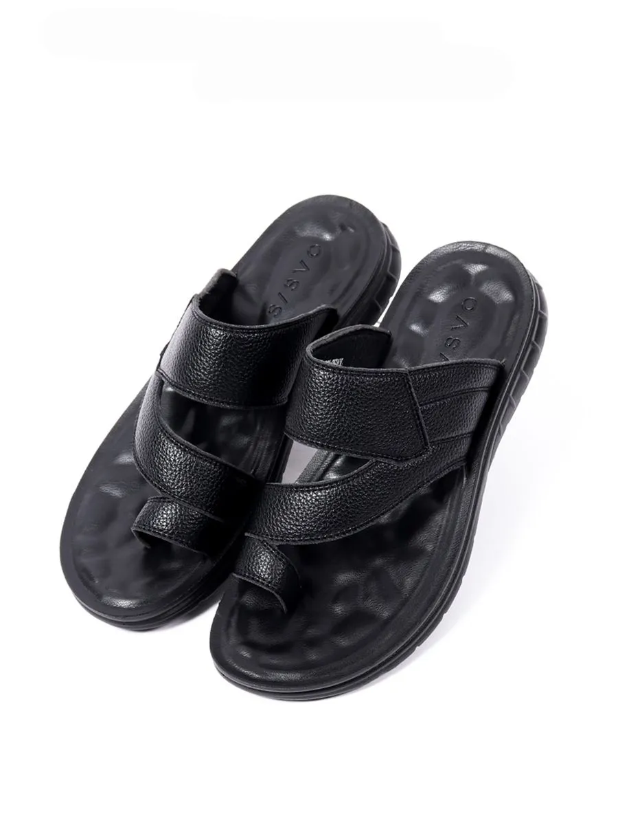 OASIS Men's Slip-on Sandals Black