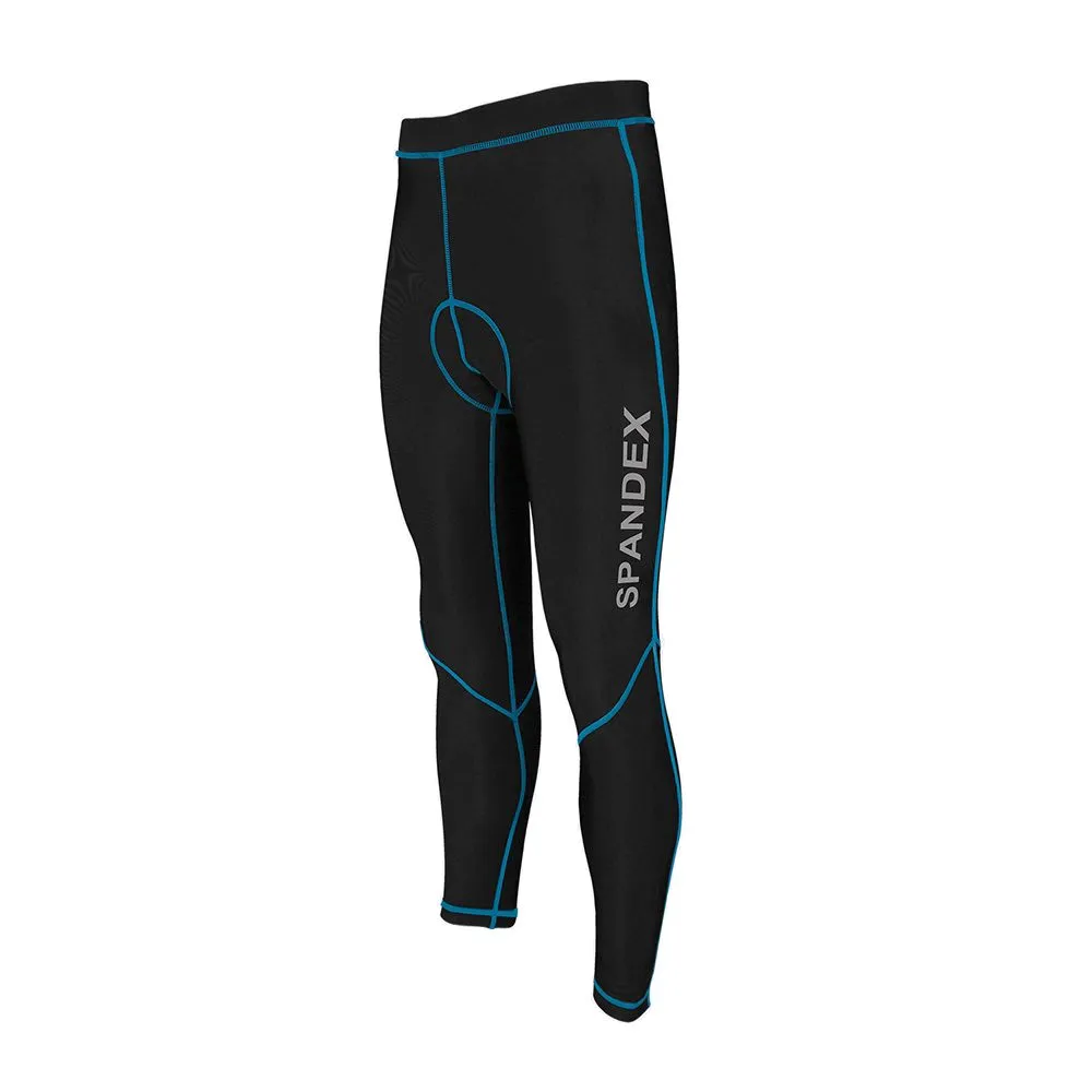 SPANDEX Black/Blue-CPL002-Cycling Long Pant Get Pad