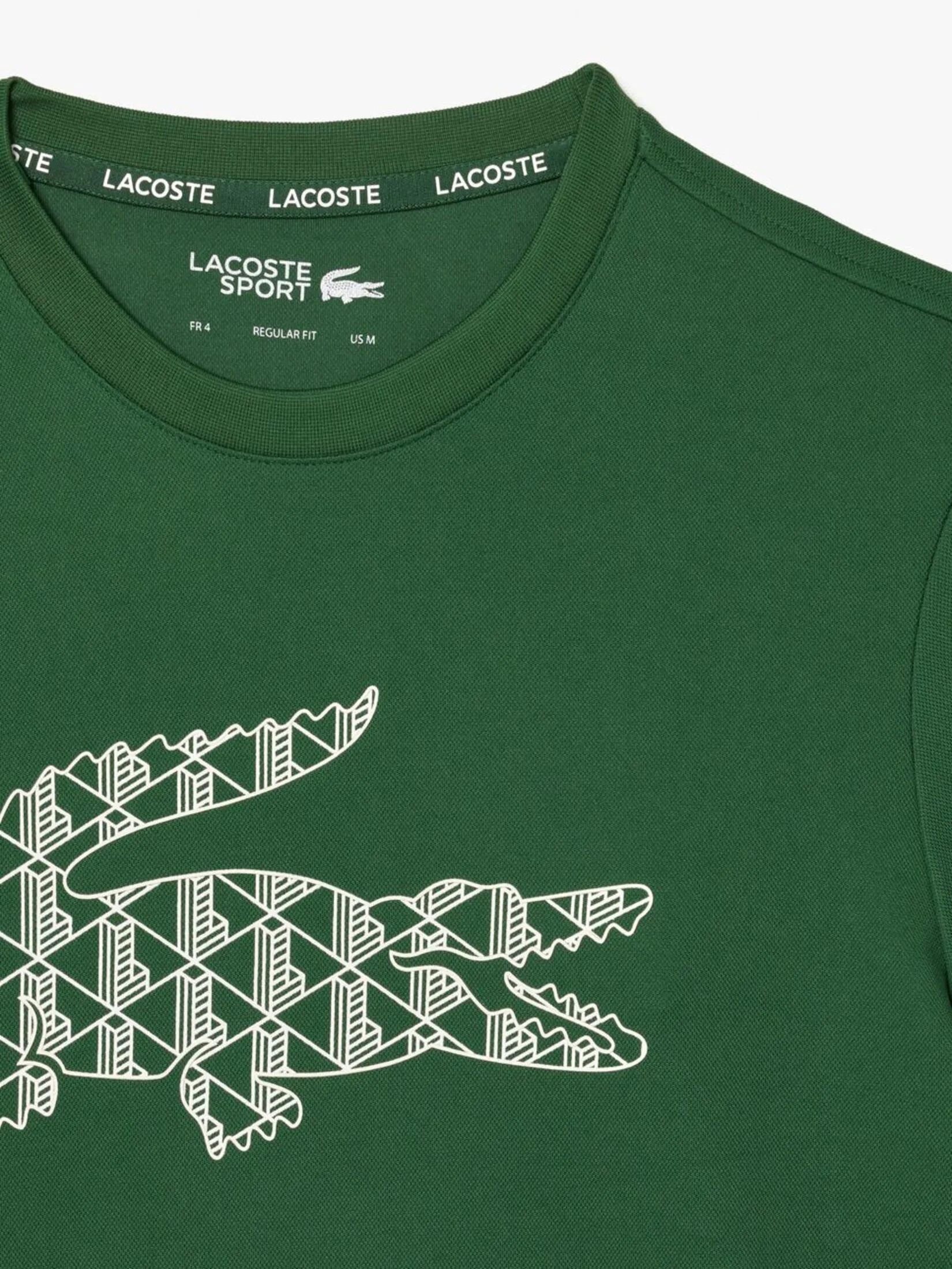 LACOSTE Ultra Dry Piqu  Tennis T-shirt Green