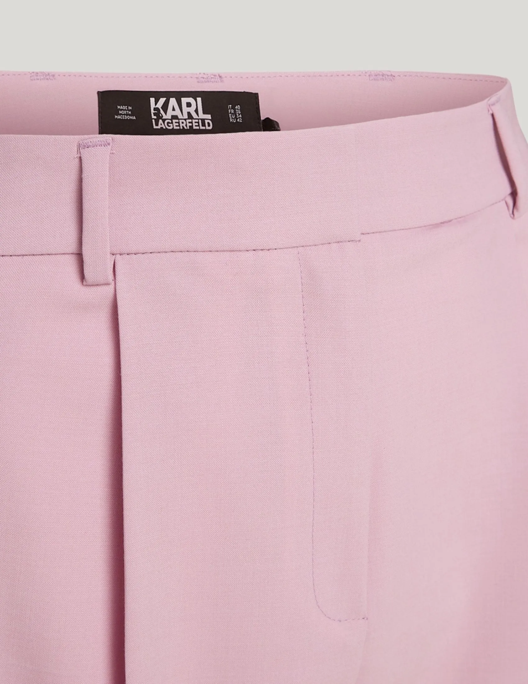 KARL LAGERFELD RTW-1 HUN KIM'S EDIT TAILORED WOMEN PANTS ORCHID BOUQUET