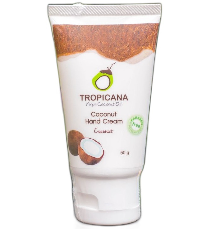 Крем для рук с маслом кокоса без парабенов Tropicana 50 гр