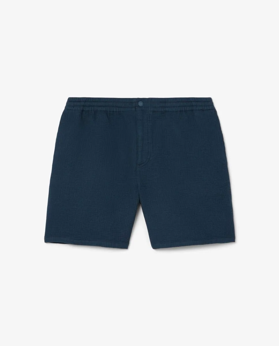 LACOSTE Lightweight Textured Shorts Blue