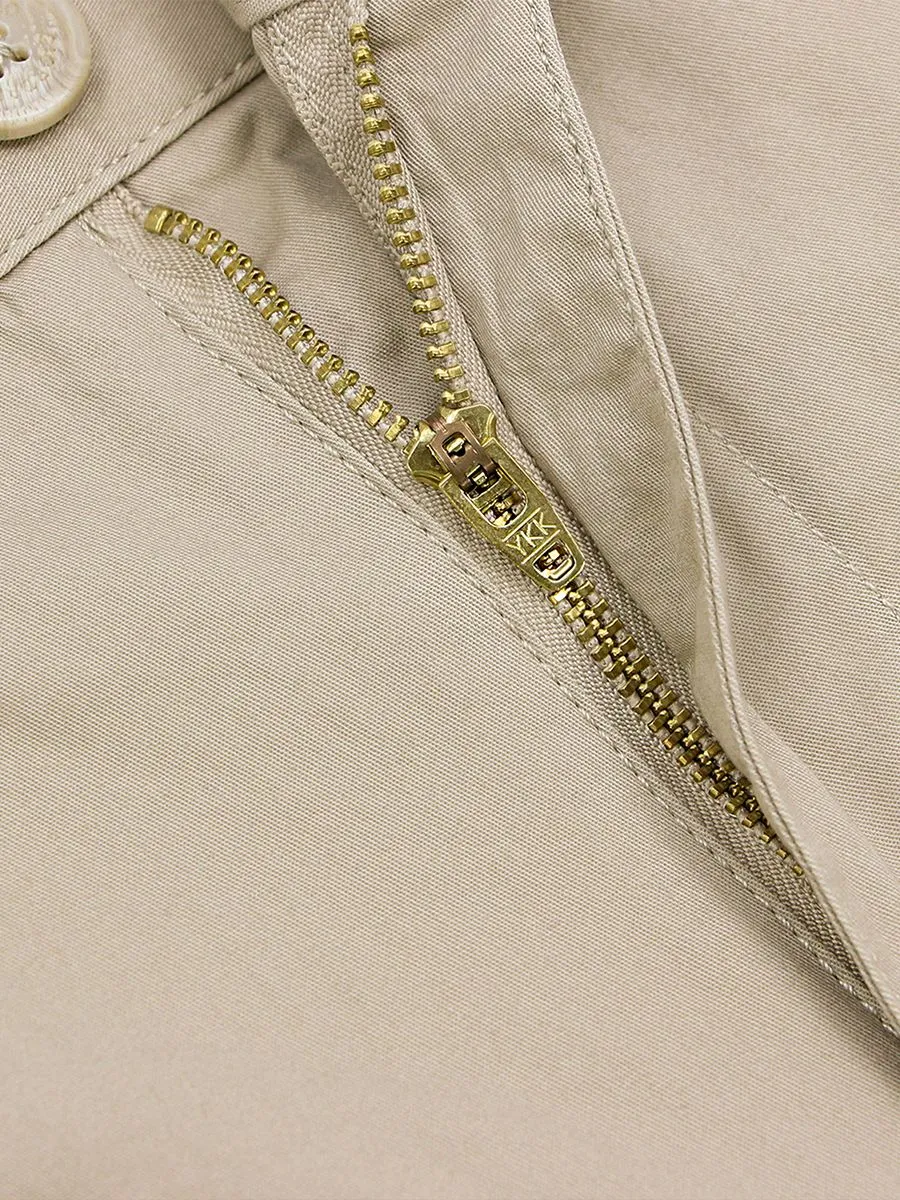 GIORDANO Men's Lightweight Khakis Pants (180° Elastic Waistband) Crockery Khaki