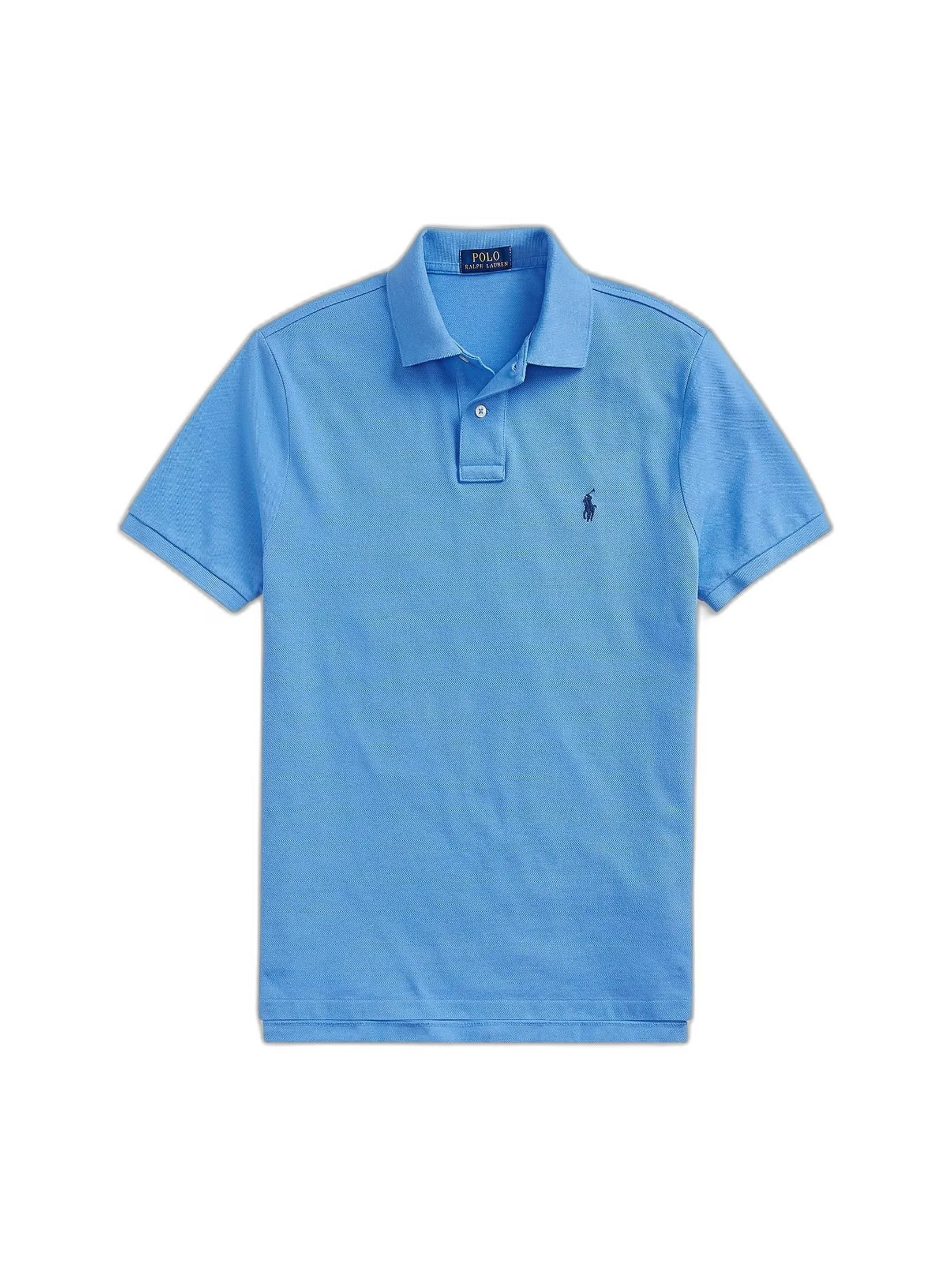 POLO RALPH LAUREN Polo Ralph Lauren POLO-Custom Slim Fit Mesh Polo Shirt MNPOKNI1N820490 400 BLUE