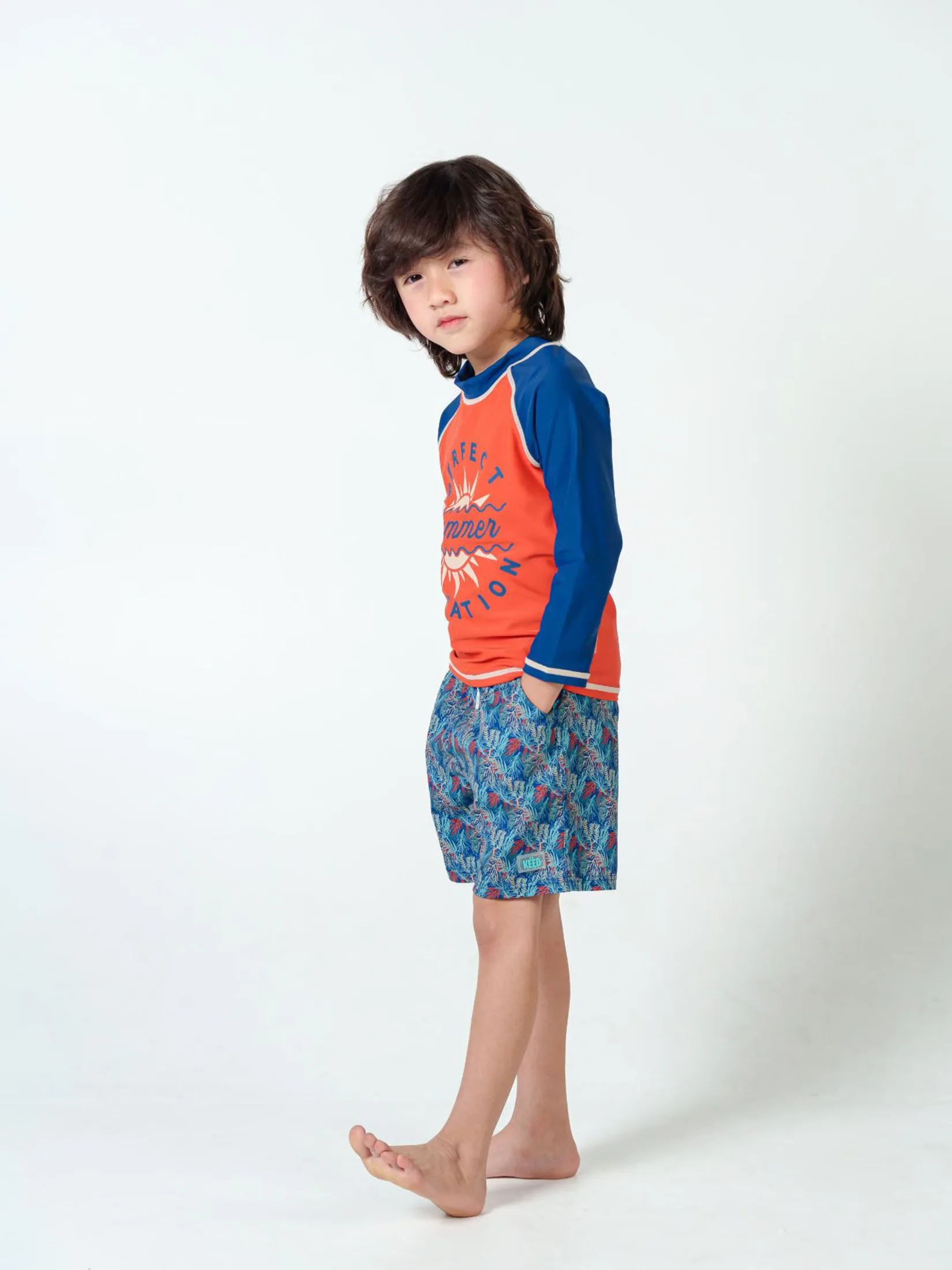 KEED Boy Beach Pants Reef Navy