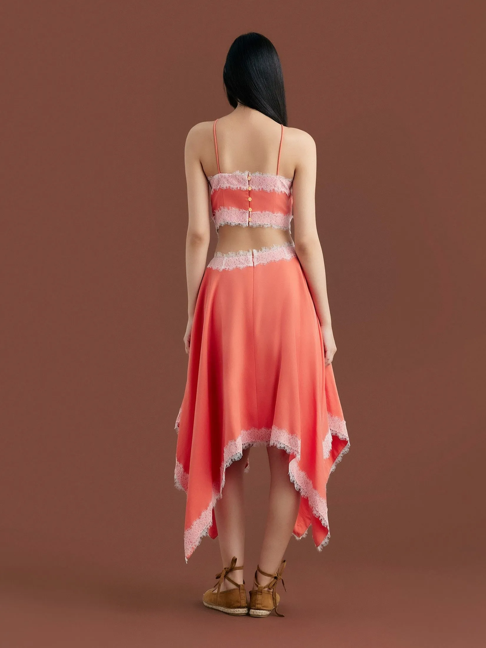 ASV (AW24)Lola Women Handkerchief Dress Orange