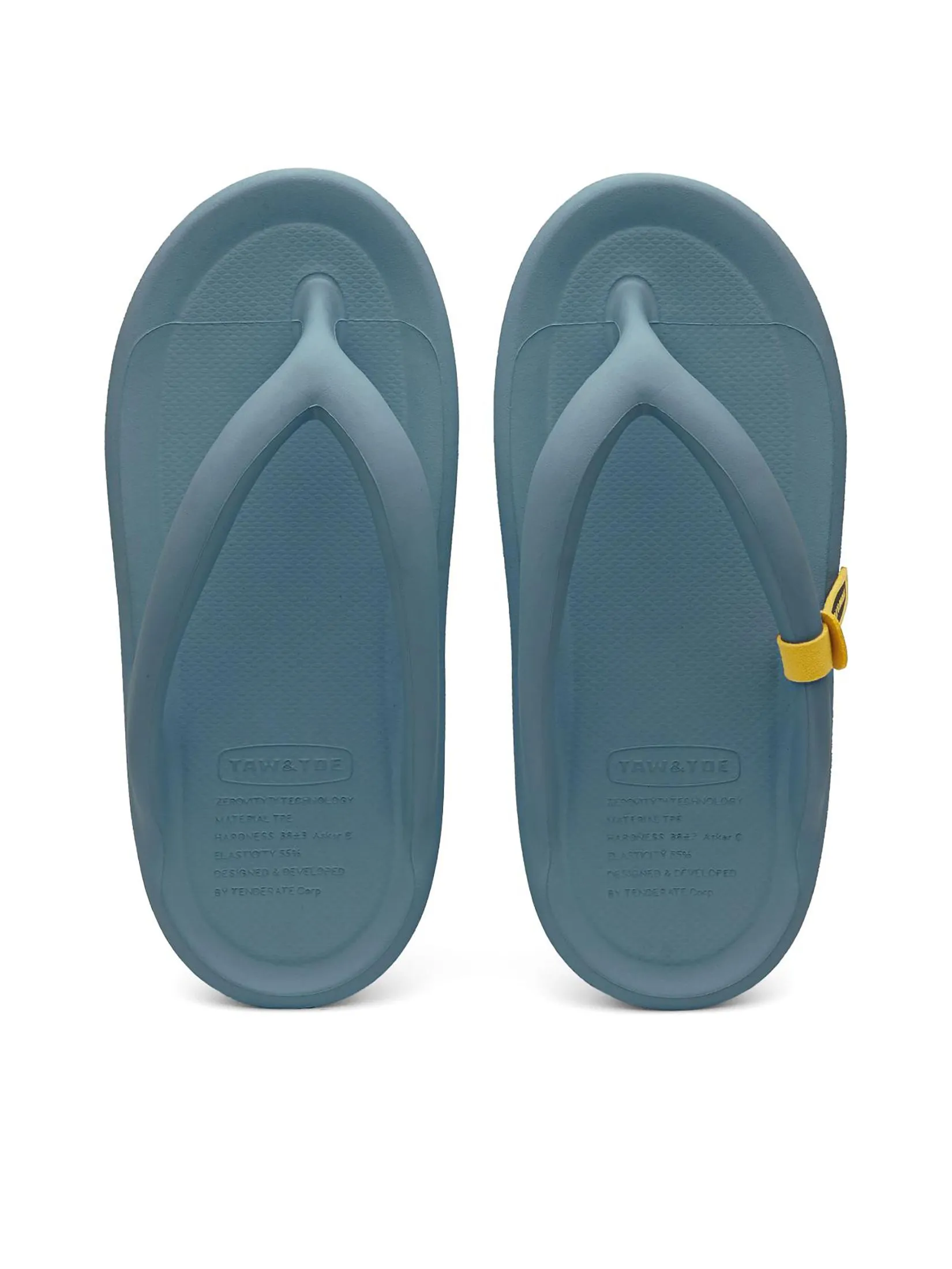 TAW&TOE Unisex Sandals Zerovity Flip Flop OG Misty Blue