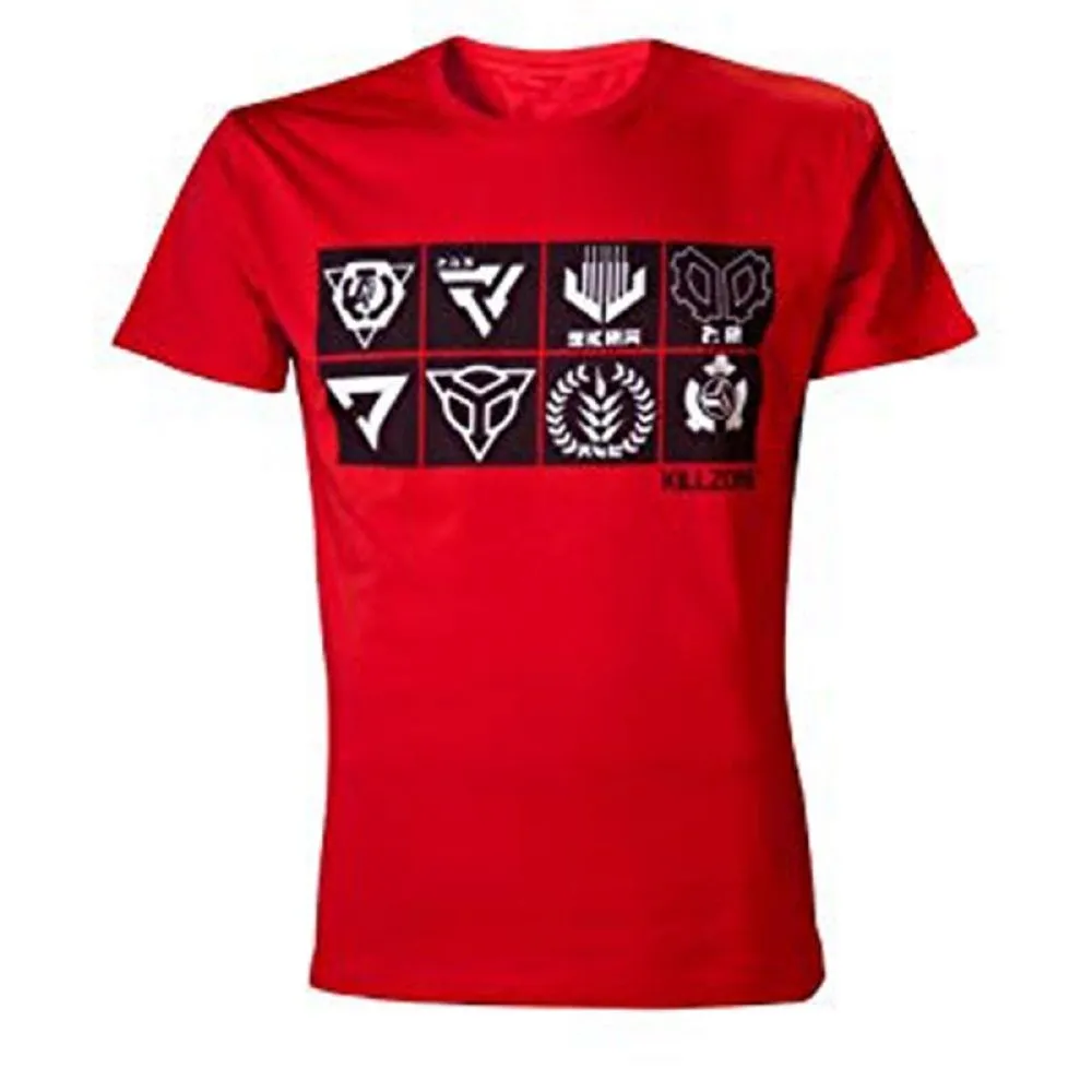 NO BRAND Unisex T-Shirts Killzone Red Icons TS011420KZN (S) (Euro)
