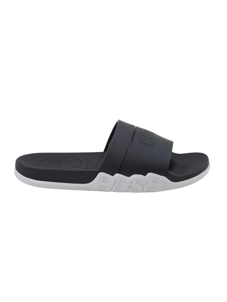 HUSH PUPPIES Men's Shoes Sandals Slides  - BLACK