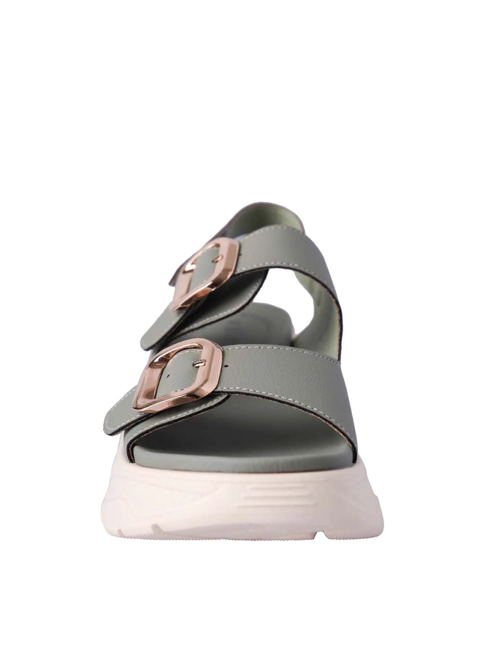 VILLAINS SF INCA Women's Platform Heeled Sandals GREEN