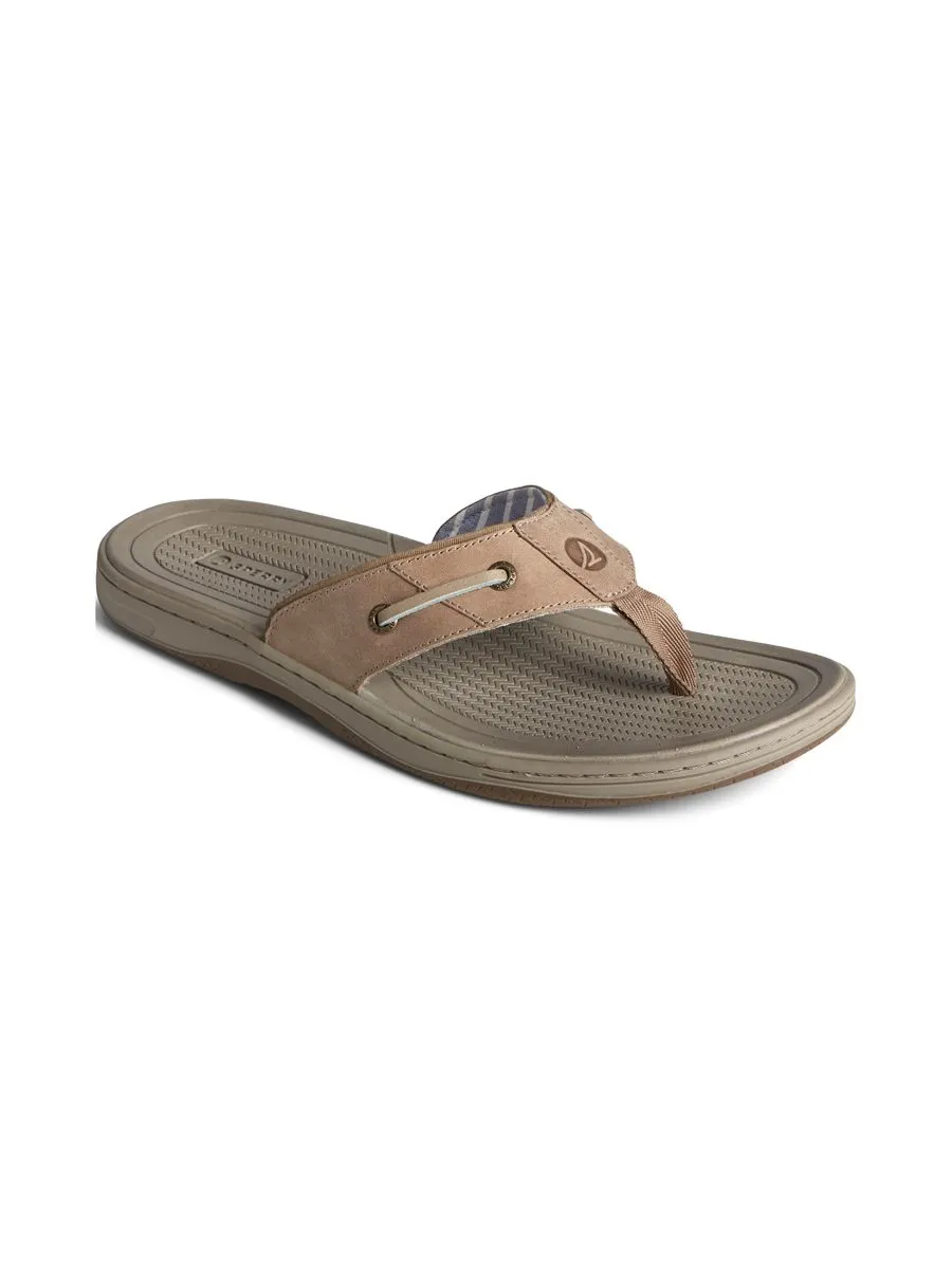 SPERRY MEN BAITFISH THONG LEATHER GREY