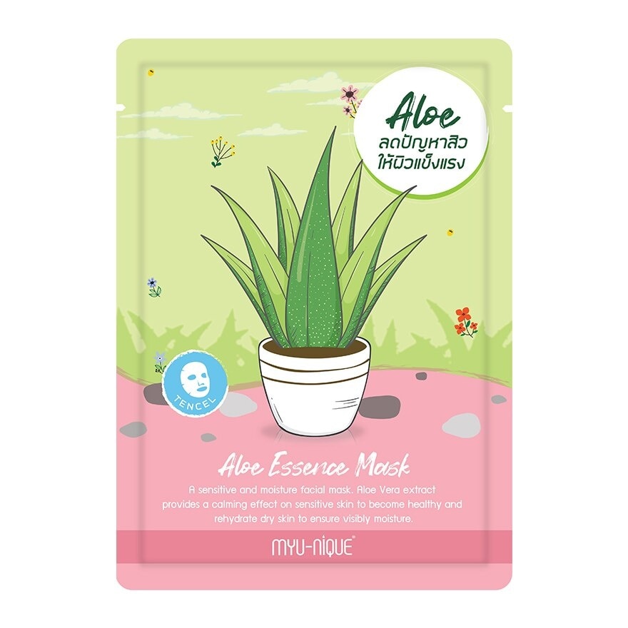 Myu-Nique Aloe Essence Mask 1'S มาสก์หน้า