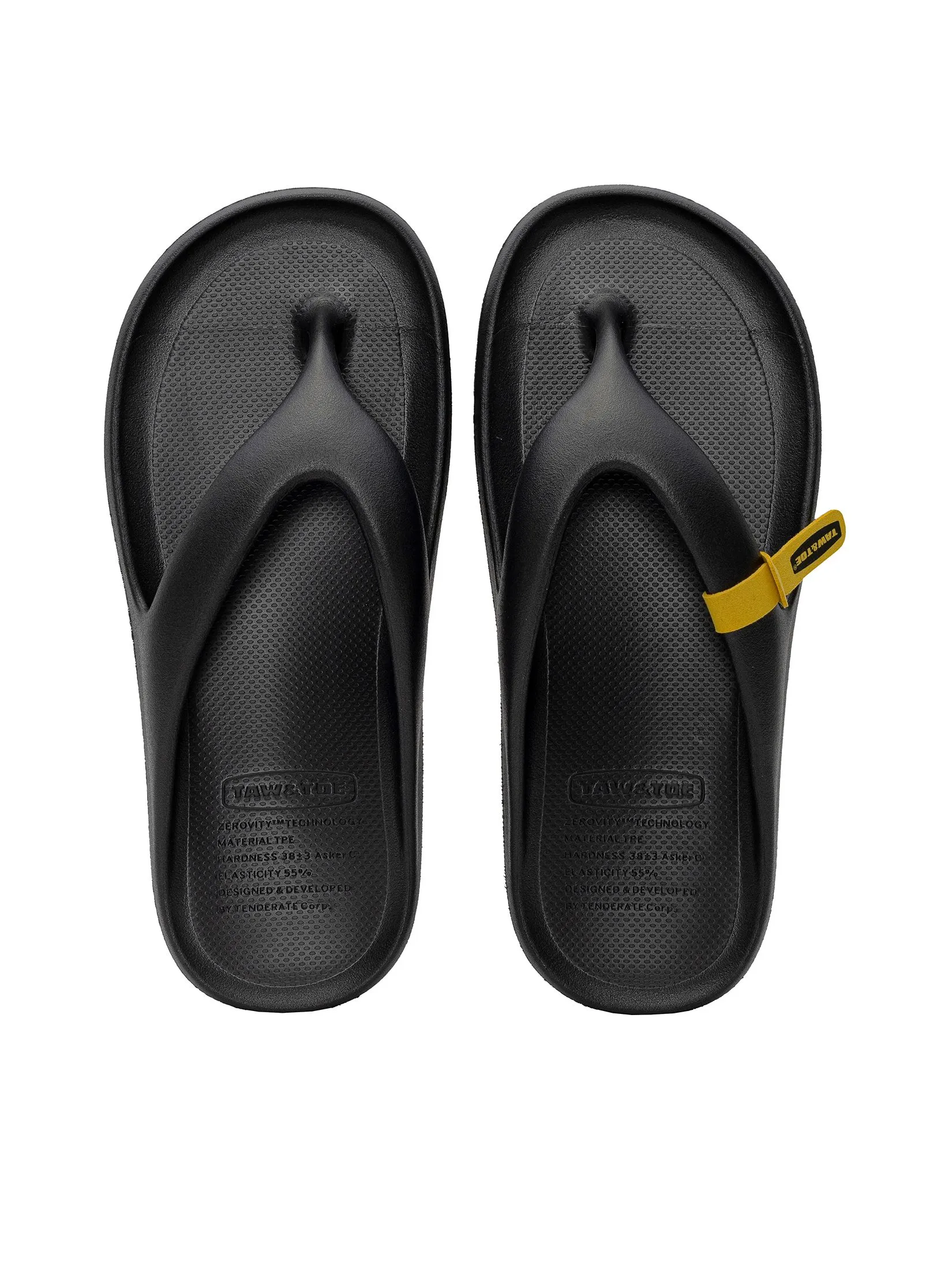 TAW&TOE Unisex Flip Flop Zerovity Sport Black