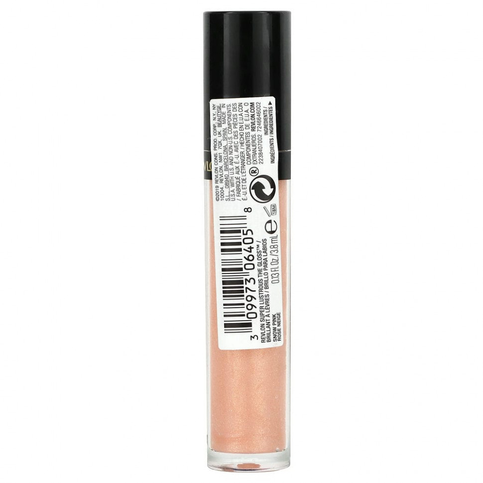 Revlon, Super Lustrous The Gloss, 205 снежно-розовый, 3,8 мл (0,13 жидк. Унции)