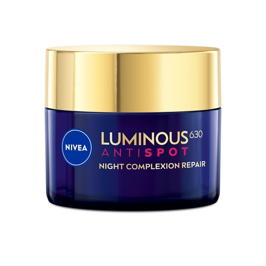 Nivea Luminous 630 Spot Clear Night Complexion Repair 50 Ml. ลดฝ้าแดด