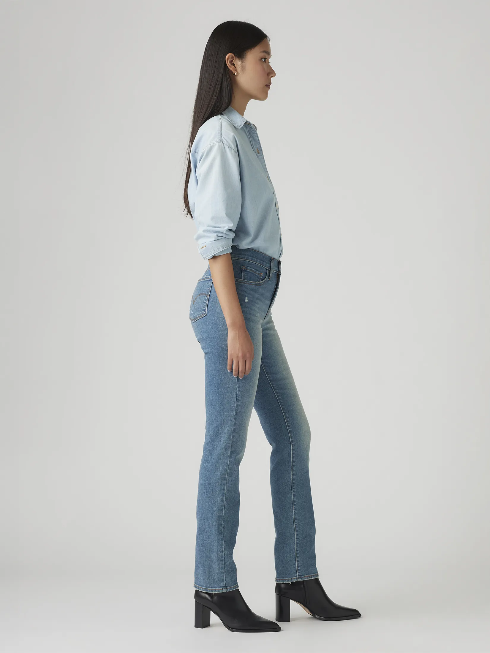 LEVI'S Women s 314 Shaping Straight Jeans Blue