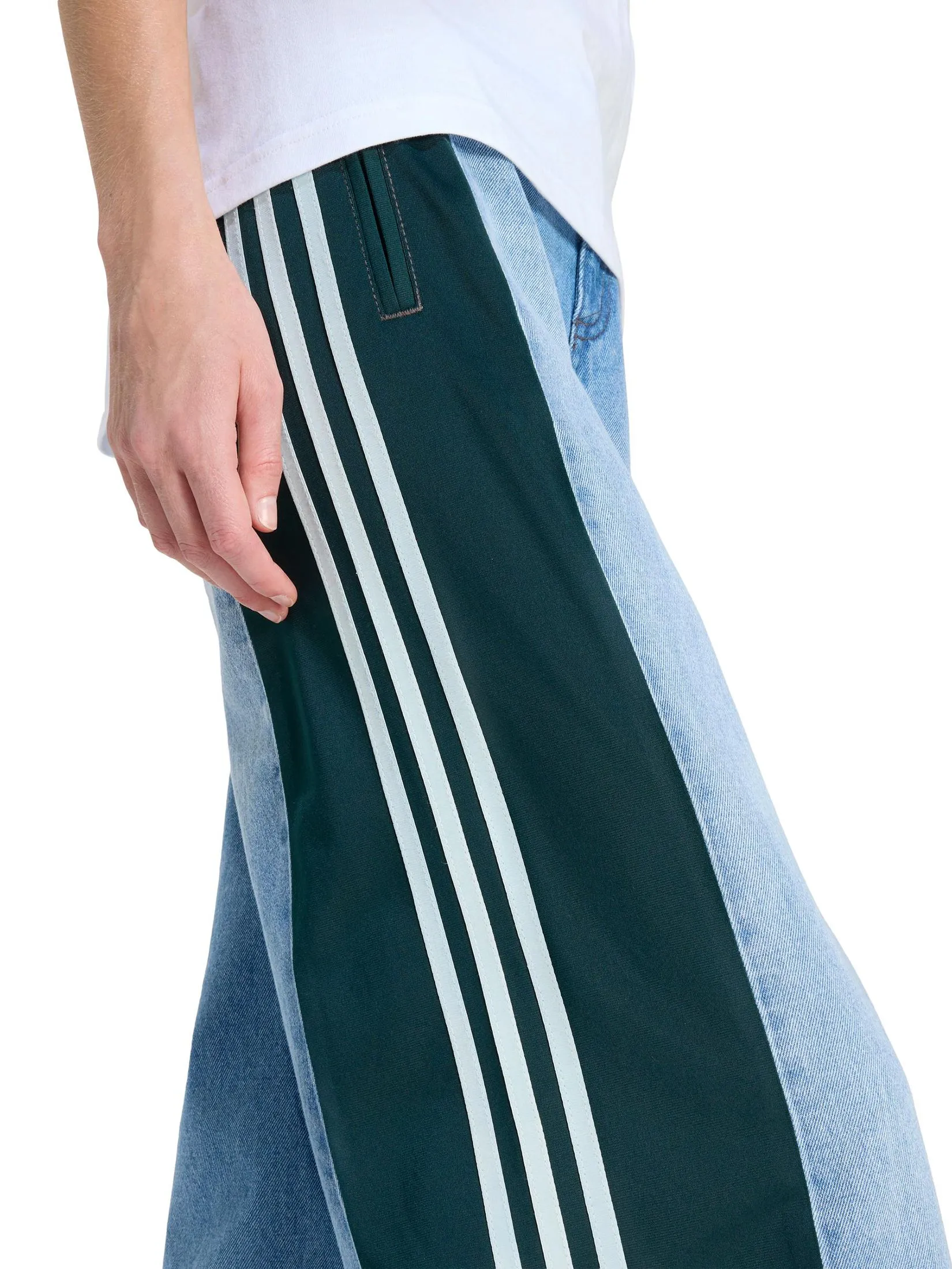 ADIDAS Women Joggers Adidas Originals Athletic Dept Denim Firebird KF2318 Blue / Light Blue / Aurora Ivy