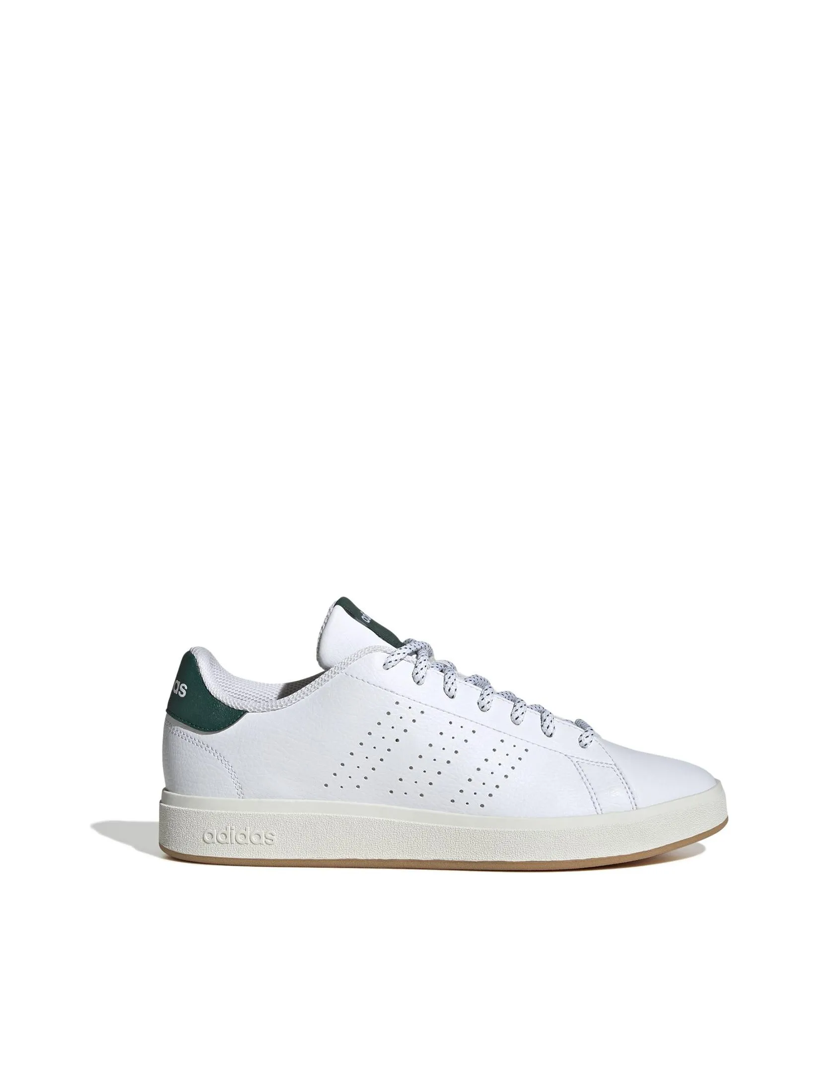 ADIDAS Men Sneakers Advantage Base 2.0 JH8620 Ftwr White / Ftwr White / Collegiate Green