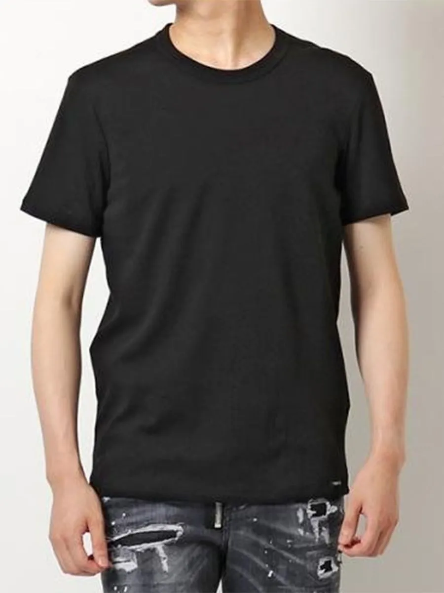 TOM FORD UNDERWEAR Men T-Shirt Cotton Crewneck Black