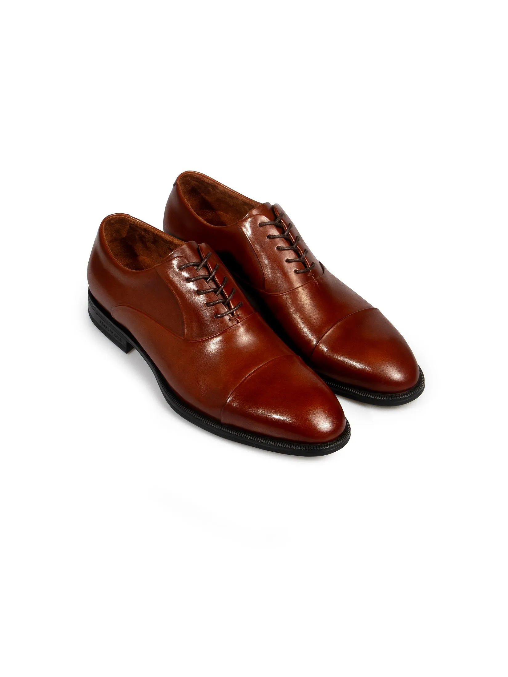 KENNETH COLE MEN DRESS SHOES REBOUNDPOD LACE UP D / COGNAC