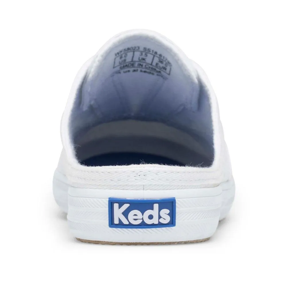 KEDS White Moxie Mule Washed Twill