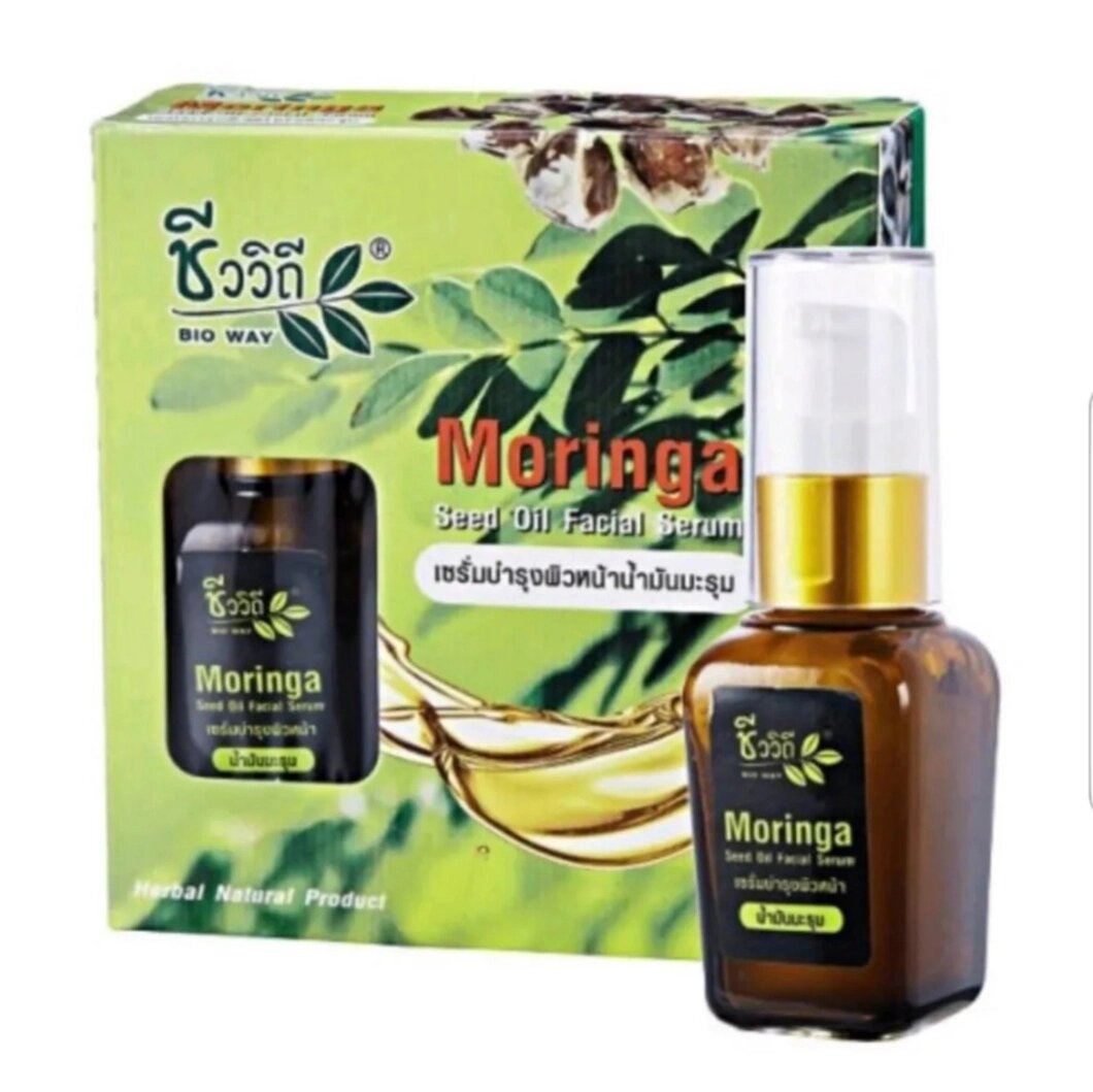 Сыворотка от морщин для лица с маслом Моринги Bio Way Moringa Seed Oil Facial Serum, Таиланд